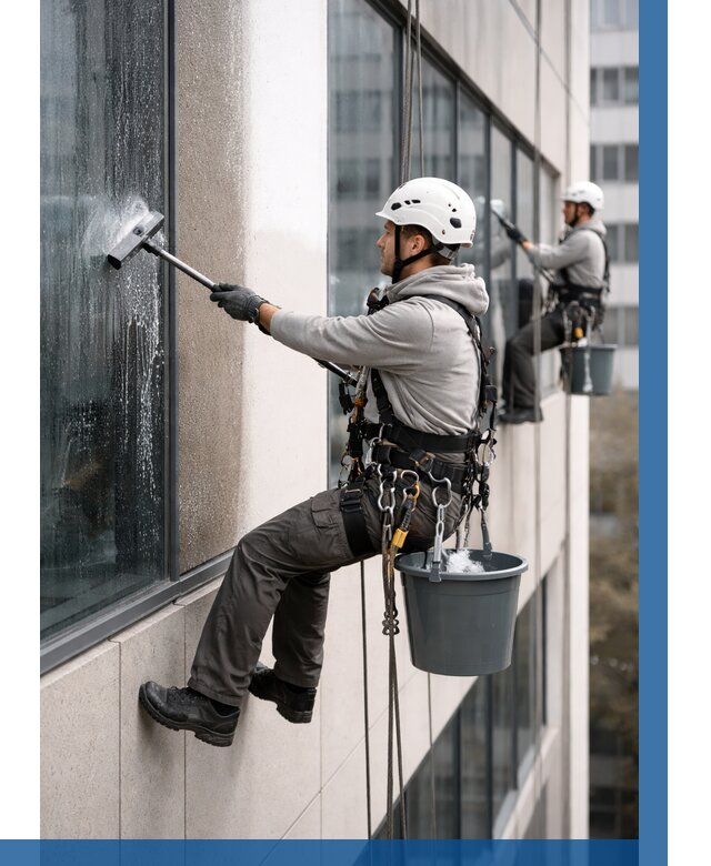 Мойка фасадов зданий в Альметьевске под ключ от 363 р. | ВЫСОТНИК-Льм