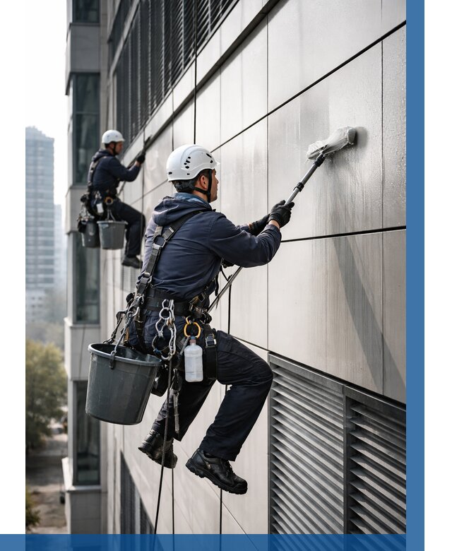 Мойка вентилируемого фасада в Альметьевске от 260 р. | ВЫСОТНИК-Льм