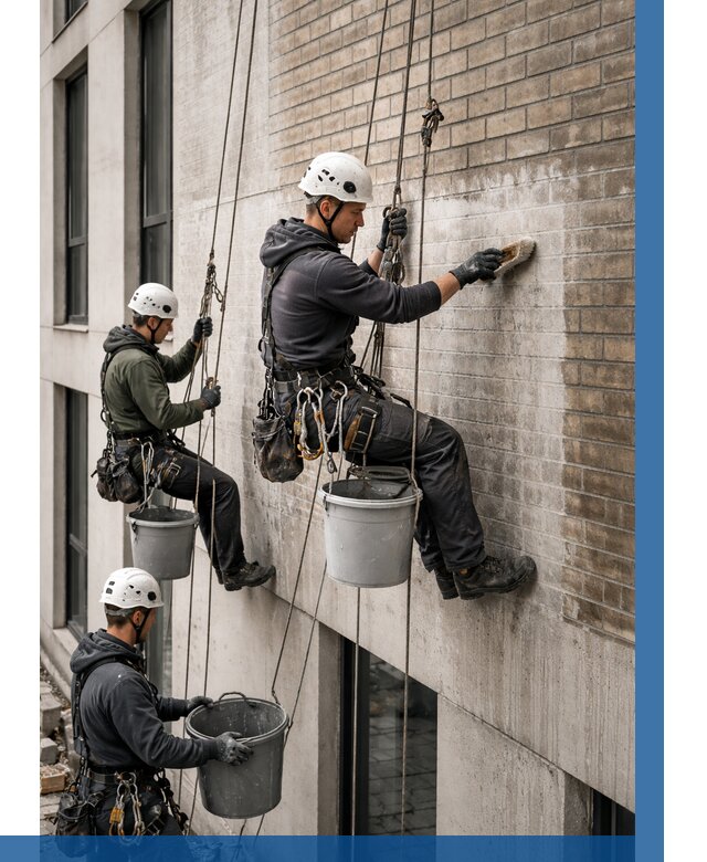 Удаление высолов с фасада в Альметьевске от 260 р. | ВЫСОТНИК-Льм