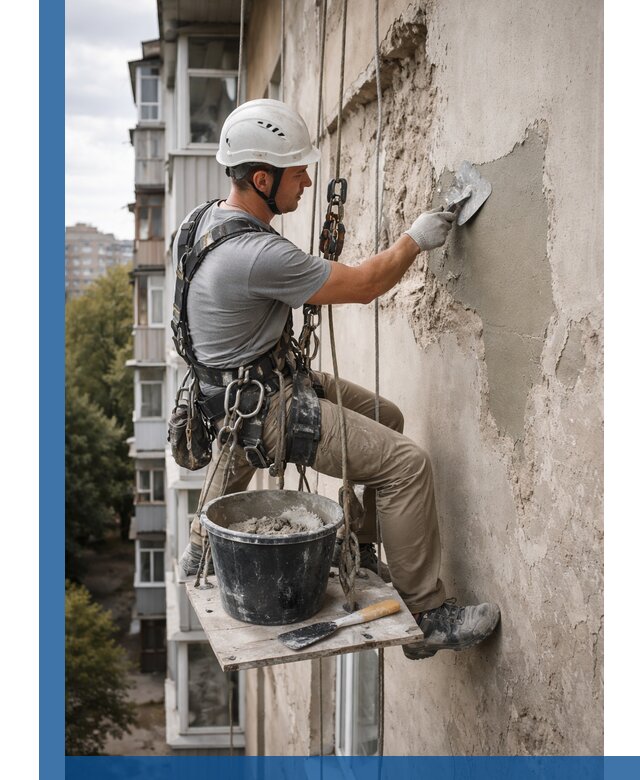 Восстановление фасадной штукатурки в Альметьевске с гарантией качества