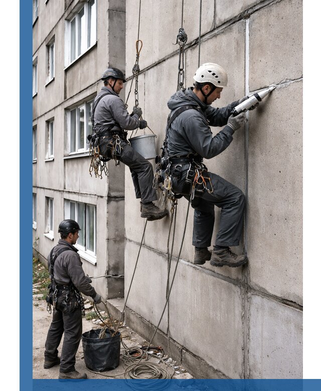 Герметизация межпанельных швов в Альметьевске с гарантией герметичности