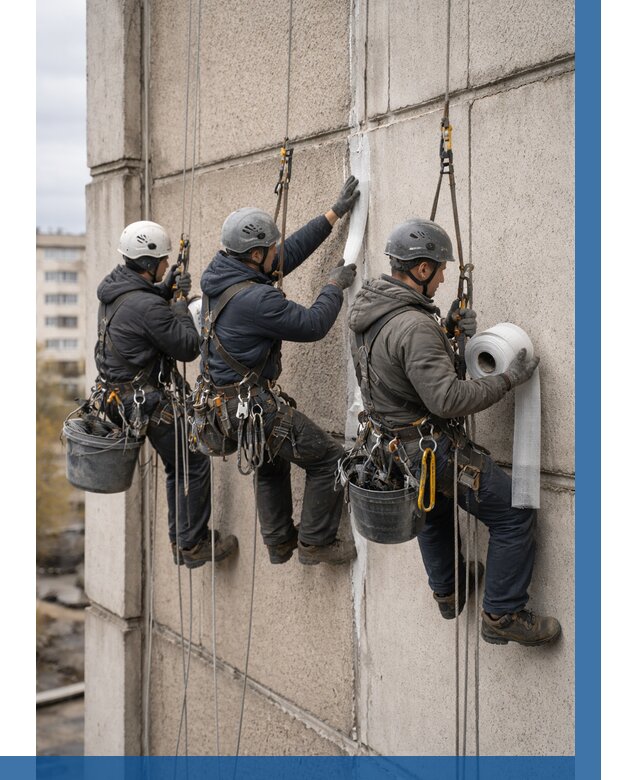 Ремонт межпанельных швов в Альметьевске от 779 р. | ВЫСОТНИК-Льм