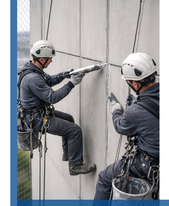 Первичная герметизация швов фасадов и кровель в Альметьевске