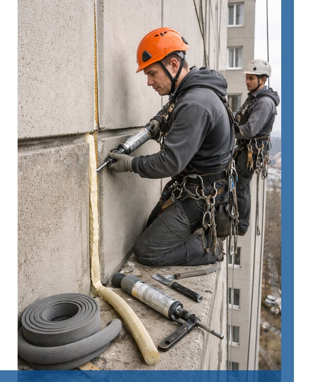 Теплый шов межпанельные швы в Альметьевске от 727 р. | ВЫСОТНИК-Льм