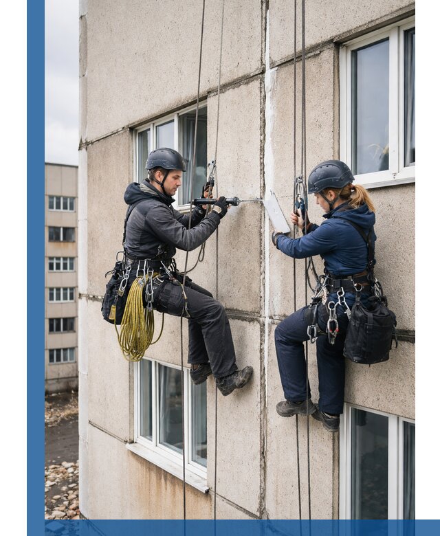 Герметизация межпанельных швов тёплым швом в Альметьевске