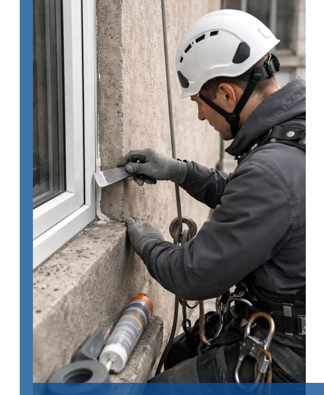 Герметизация монтажных швов окон в Альметьевске с гарантией качества