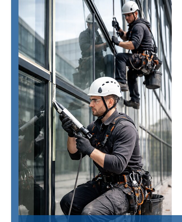 Герметизация витражных швов в Альметьевске для зданий и фасадов