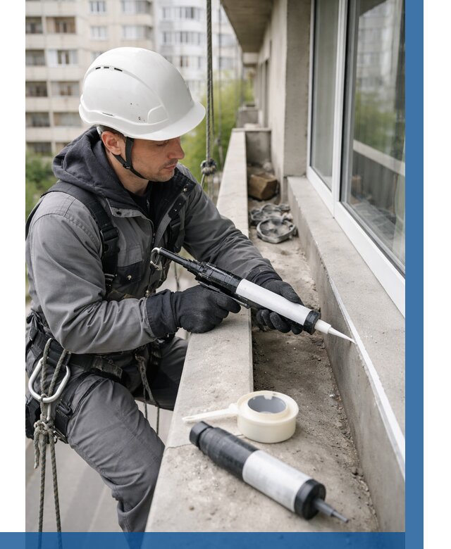 Герметизация швов лоджии в Альметьевске от 4671 р. | ВЫСОТНИК-Льм