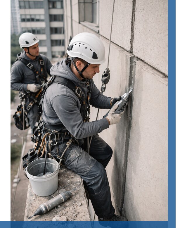 Ремонт деформационных швов здания в Альметьевске от 1038 р. | ВЫСОТНИК-Льм