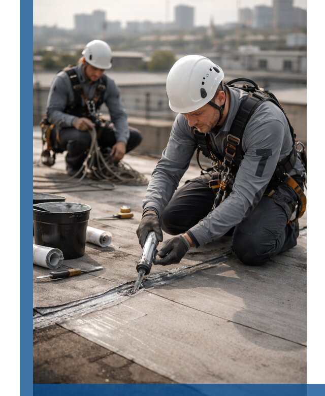 Аварийное и капитальное устранение протечек кровли в Альметьевске