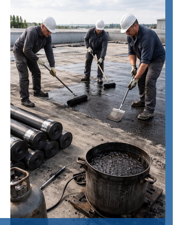 Гидроизоляция кровли мастикой в Альметьевске от 623 р. | ВЫСОТНИК-Льм