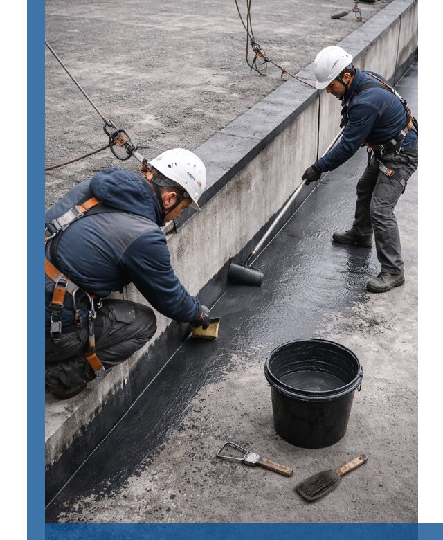 Гидроизоляция кровли жидкой резиной профессионально в Альметьевске