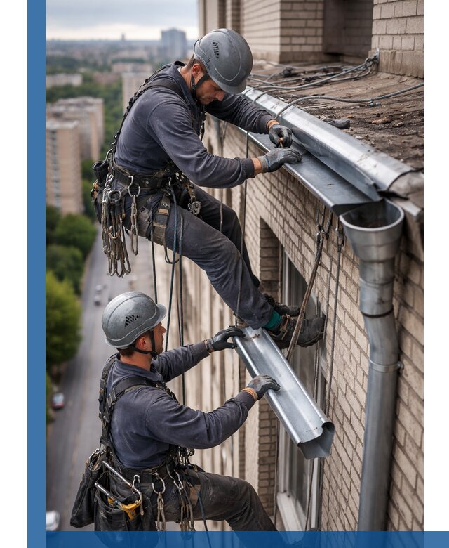 Ремонт водосточных желобов в Альметьевске, быстро и качественно