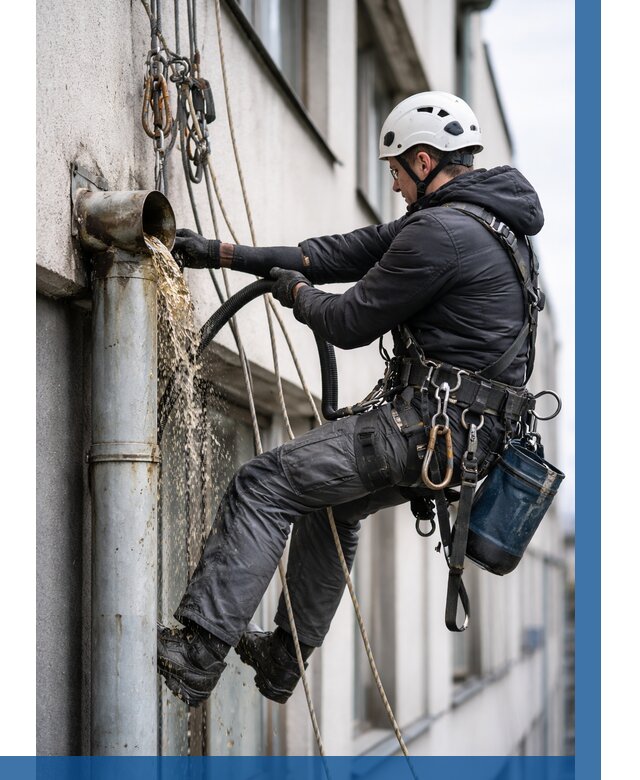 Прочистка водосточных труб в Альметьевске от 3633 р. | ВЫСОТНИК-Льм