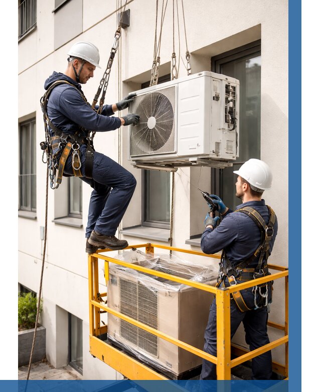 Демонтаж внешнего блока кондиционера в Альметьевске от 3633 р. | ВЫСОТНИК-Льм