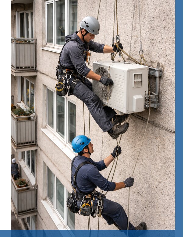 Перенос внешнего блока кондиционера в Альметьевске от 9342 р.| ВЫСОТНИК-Льм