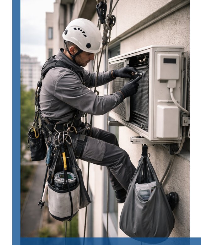 Обслуживание внешнего блока кондиционера в Альметьевске профессионально