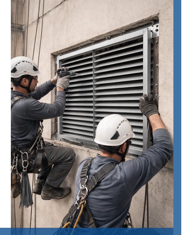 Монтаж вентиляционных решеток в Альметьевске от 4671 р. | ВЫСОТНИК-Льм