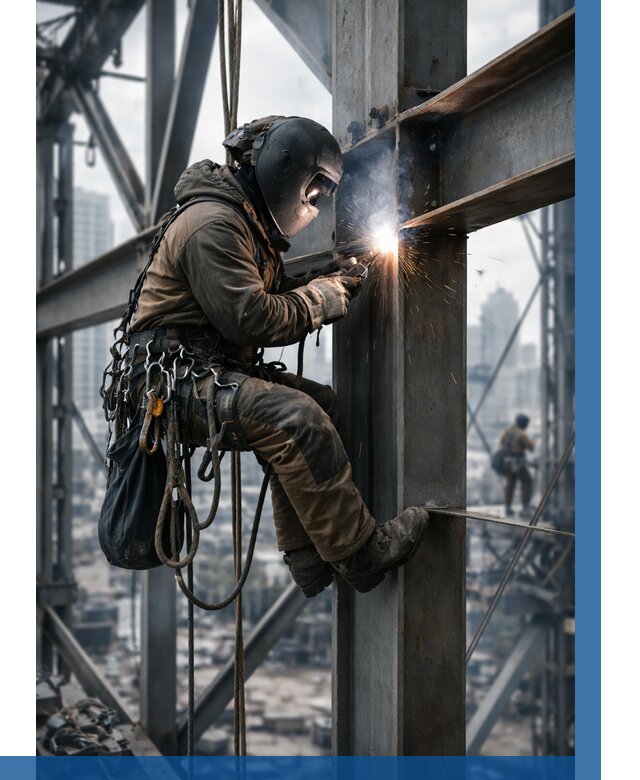 Высотные сварочные работы в Альметьевске от 3633 р. | ВЫСОТНИК-Льм