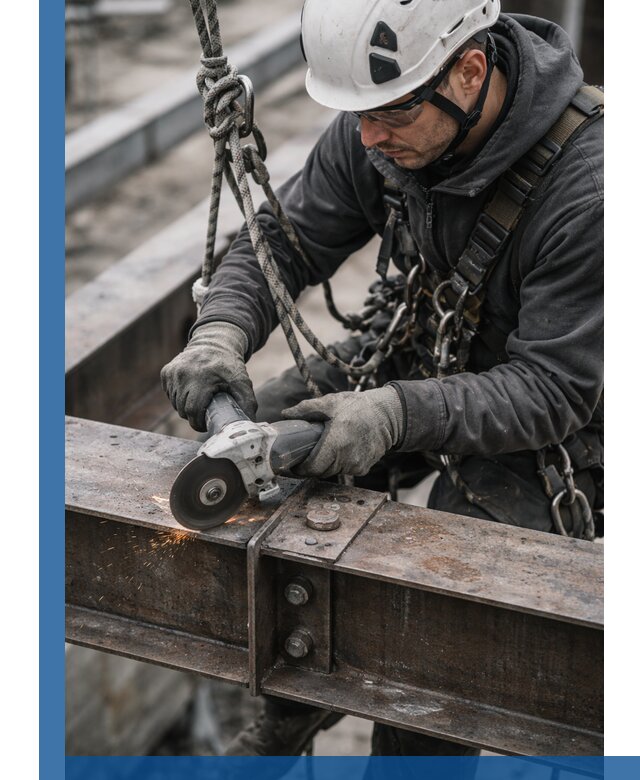 Резка металла на высоте в Альметьевске для зданий и конструкций