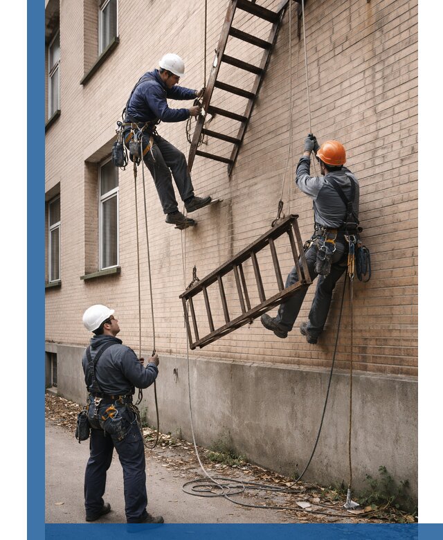 Демонтаж пожарной лестницы в Альметьевске быстро и безопасно