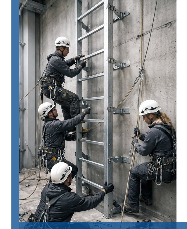 Монтаж металлических лестниц в Альметьевске под ключ со гарантией