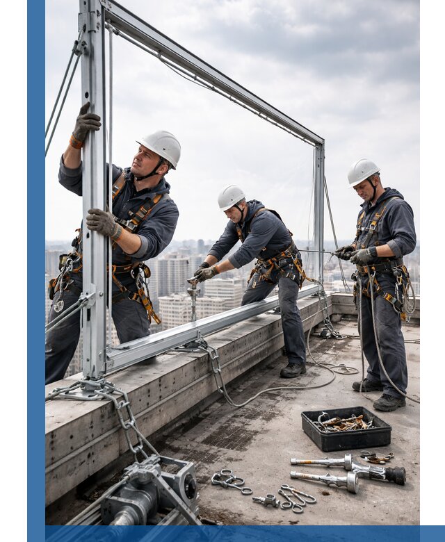 Монтаж крышных рекламных конструкций под ключ в Альметьевске