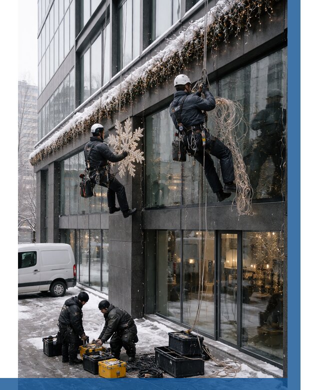 Демонтаж новогоднего оформления в Альметьевске от 5709 р. | ВЫСОТНИК-Льм