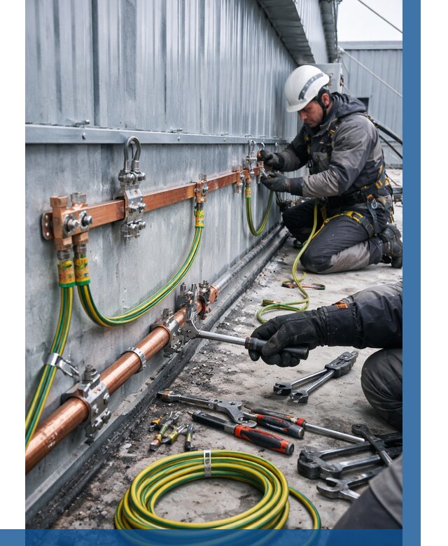 Монтаж заземления здания в Альметьевске от 25950 р. | ВЫСОТНИК-Льм