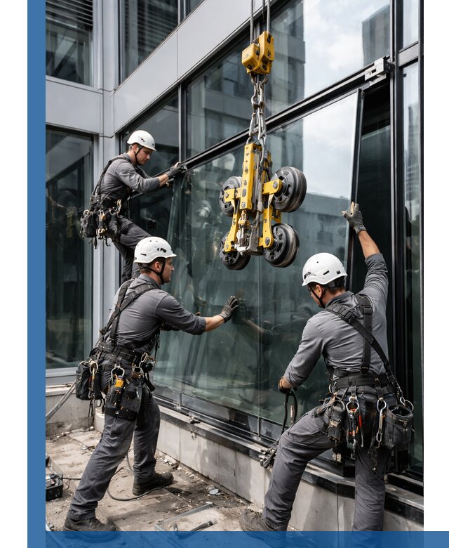 Структурное остекление фасадов в Альметьевске монтаж и обслуживание