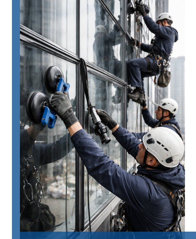 Радиусное остекление фасадов под ключ в Альметьевске с гарантиями