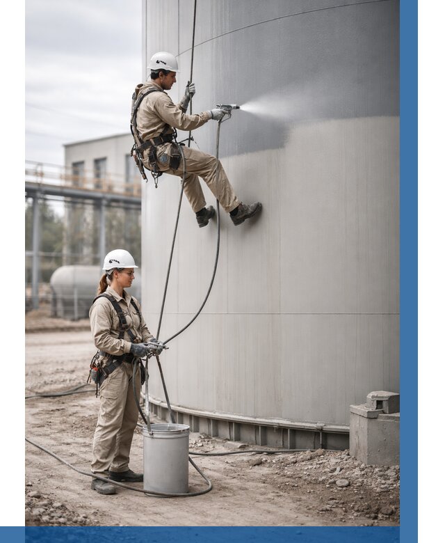 Покраска резервуаров в Альметьевске от 1246 р. | ВЫСОТНИК-Льм — заказать