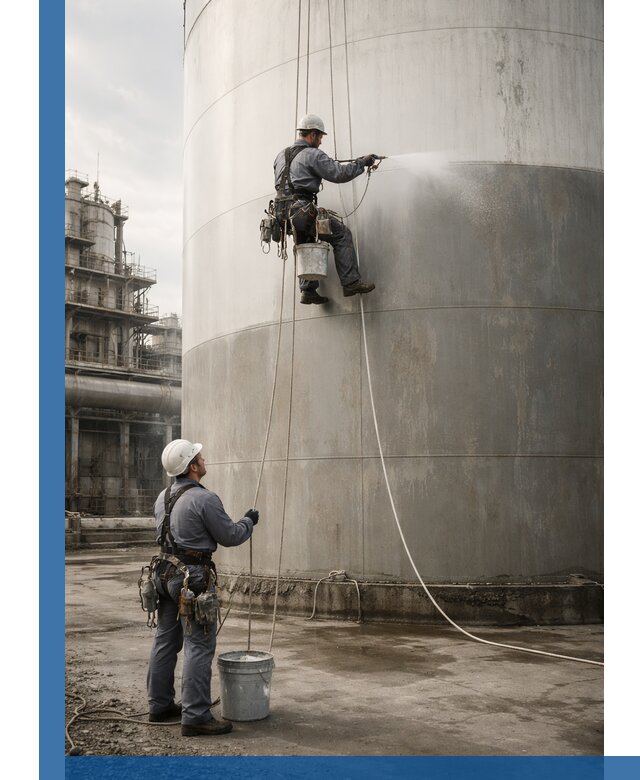 Покраска стальных резервуаров и емкостей в Альметьевске профессионально