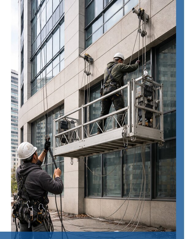 Монтаж и подъем фасадной люльки в Альметьевске от 12456 р. | ВЫСОТНИК-Льм