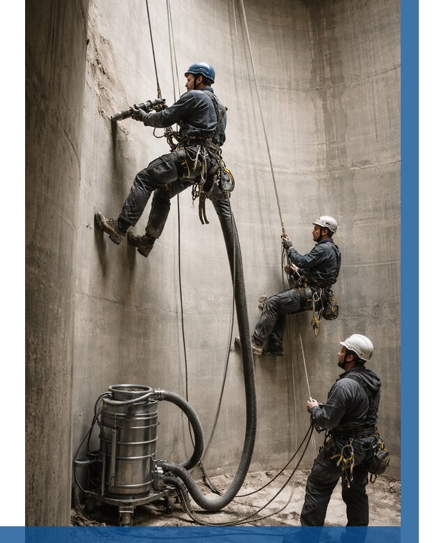 Зачистка силосов в Альметьевске от 4671 р. Договор и смета ВЫСОТНИК-Льм