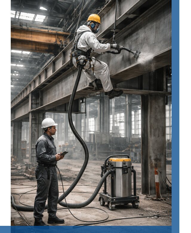 Обеспыливание конструкций в цехе в Альметьевске от 4360 р. | ВЫСОТНИК-Льм