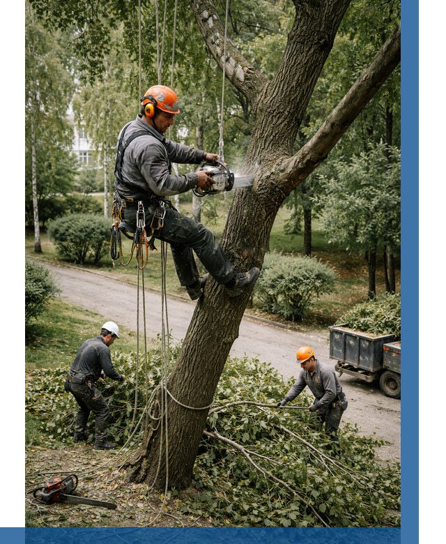Кронирование деревьев в Альметьевске от 6747 р. | ВЫСОТНИК-Льм