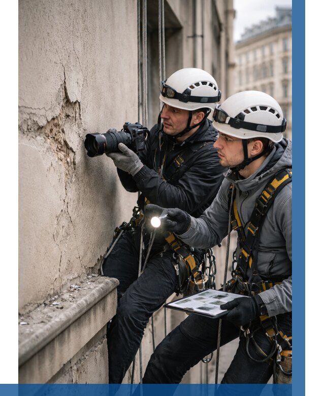 Фотофиксация дефектов фасада в Альметьевске от 4671 р. | ВЫСОТНИК-Льм