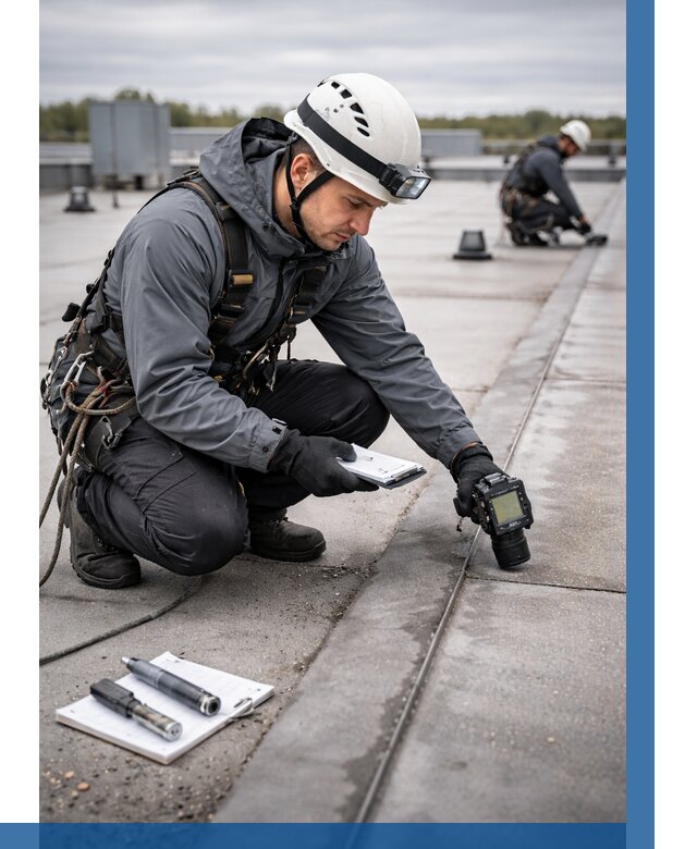 Обследование кровли на протечки в Альметьевске от 4671 р. | ВЫСОТНИК-Льм