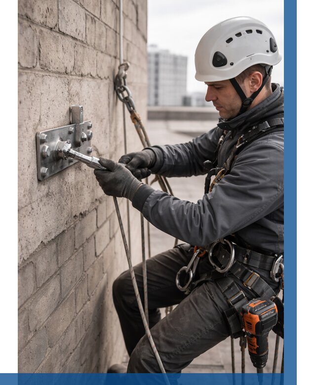 Установка анкерных точек в Альметьевске от 3633 р. | ВЫСОТНИК-Льм